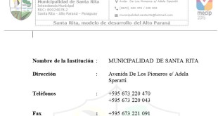 Datos de la Municipalidad 2023